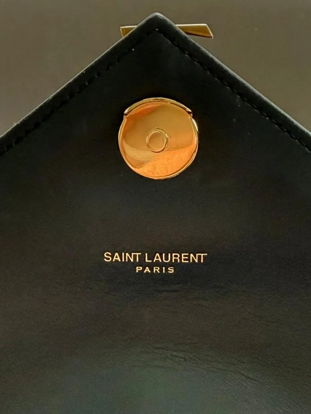 YSL Medium College Bag Black Suede and Leather